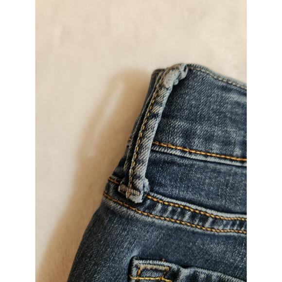 Democracy Jeans Womens Sz 2 Blue "Ab" Solution Technology Whiskers Stretch - Picture 8 of 12